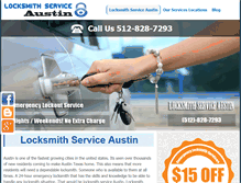 Tablet Screenshot of locksmithservice-austin.com